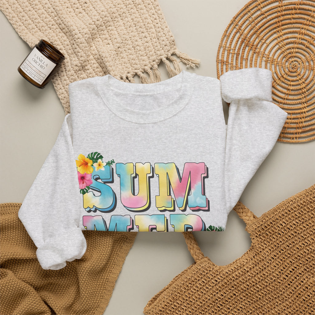 Summer Vibes Only Women's Heavy Blend Crewneck Sweatshirt – Cozy Summer Streetwear