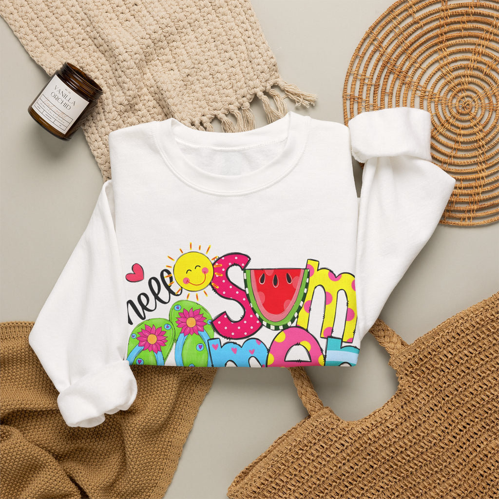 Hello Summer Women's Heavy Blend Crewneck Sweatshirt