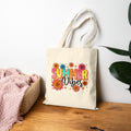 Summer Vibes Cotton Canvas Tote Bag