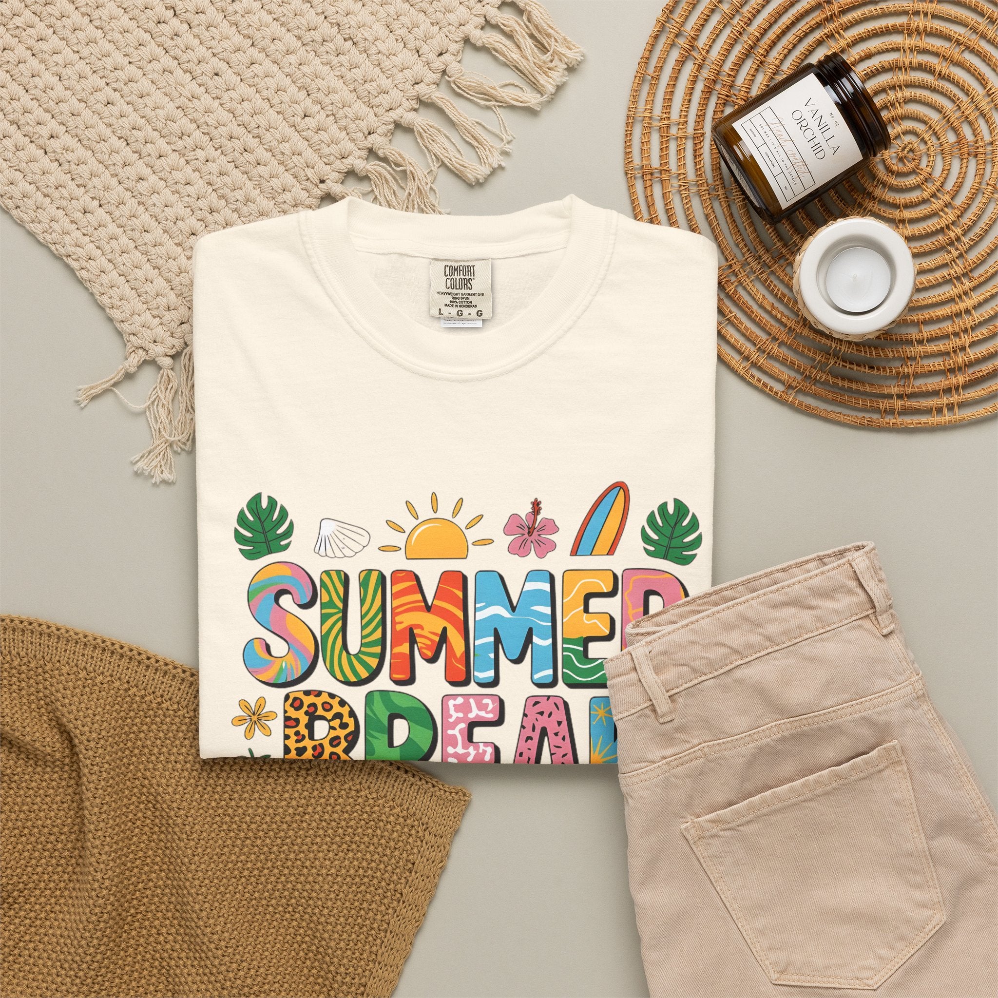 Summer Break Graphic Women's Comfort Colors T-shir