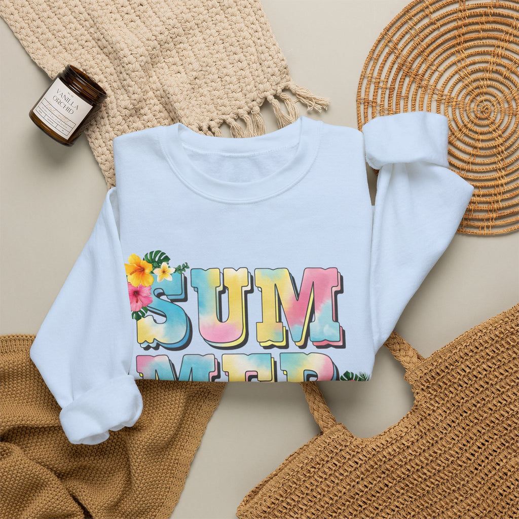 Summer Vibes Only Women's Heavy Blend Crewneck Sweatshirt – Cozy Summer Streetwear