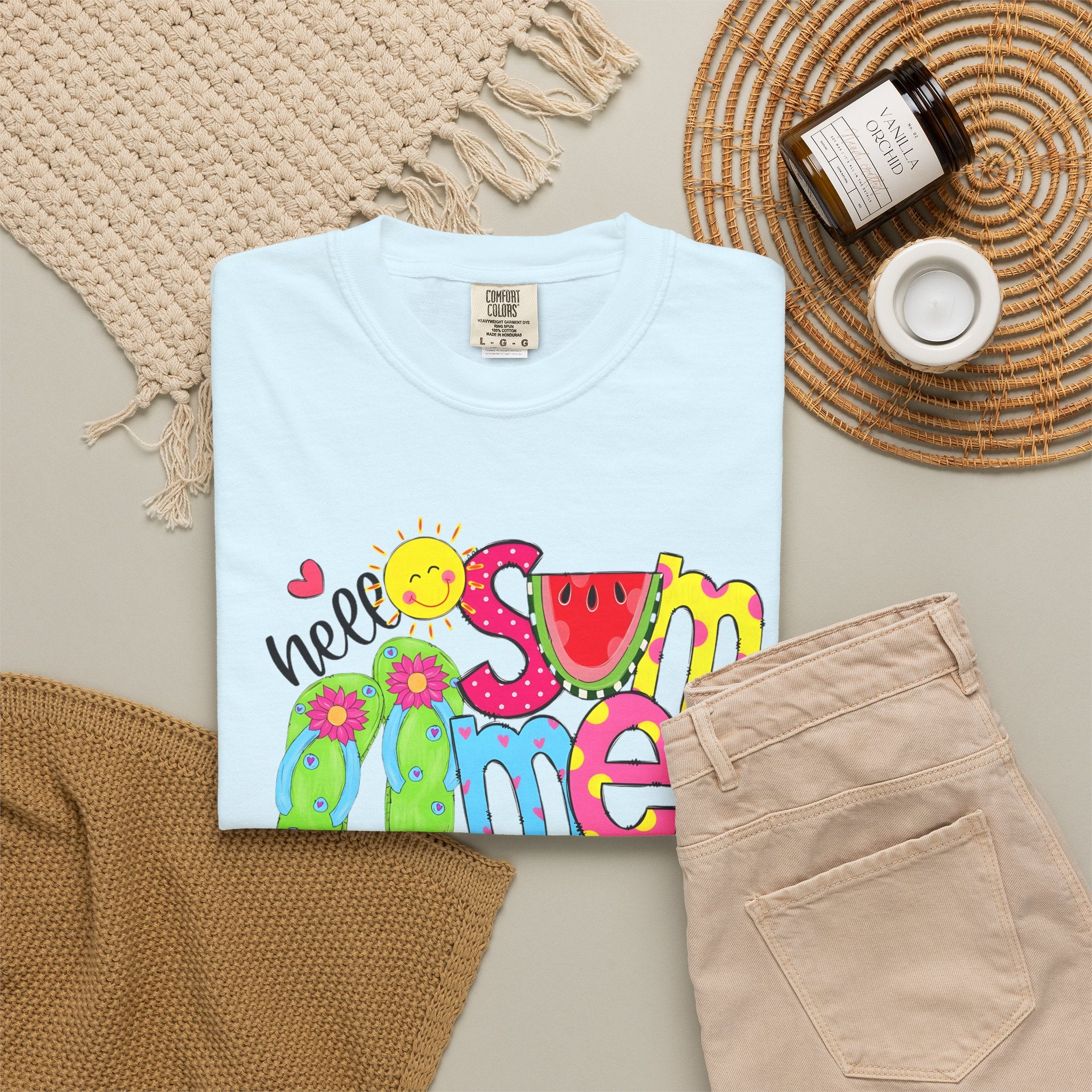 Hello Summer Women's Comfort Colors Summer T-shirt