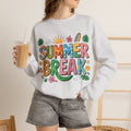Summer Break Graphic Women's Heavy Blend Crewneck Sweatshirt