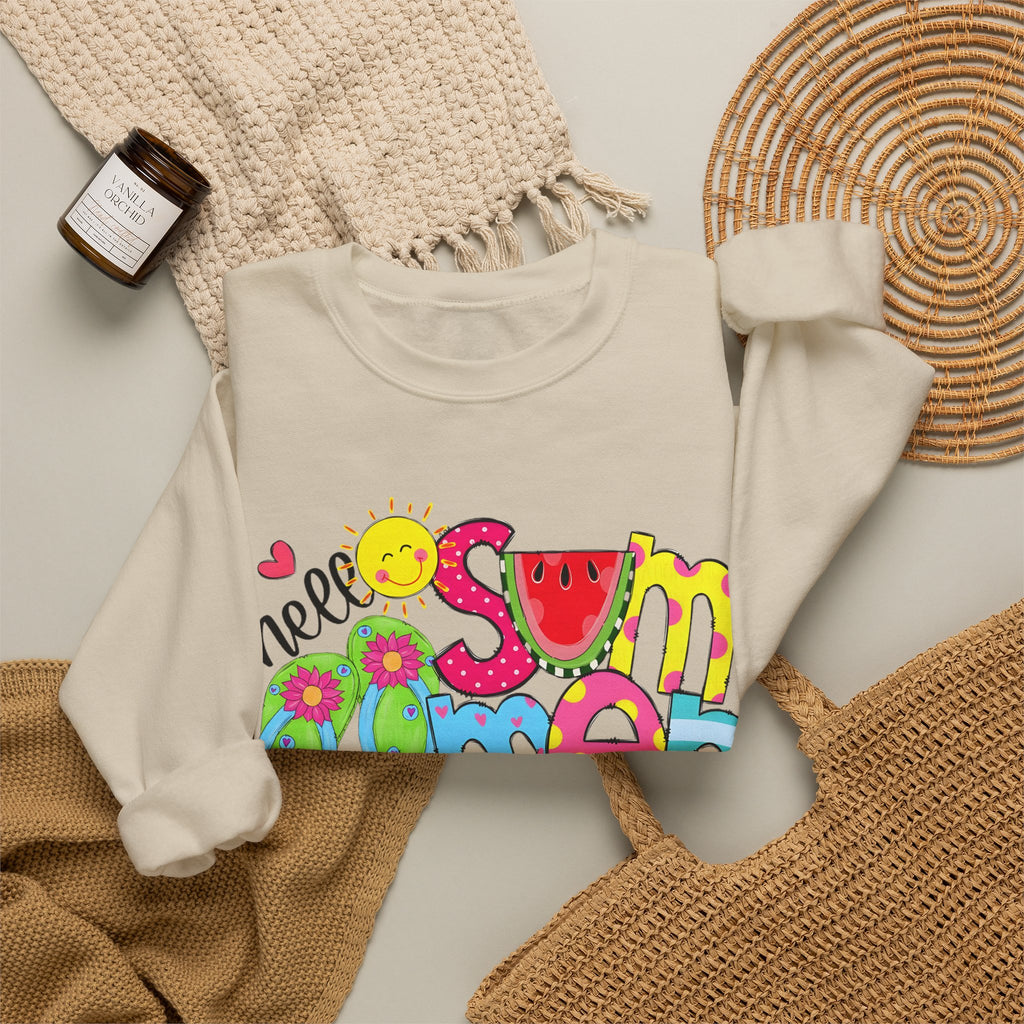 Hello Summer Women's Heavy Blend Crewneck Sweatshirt