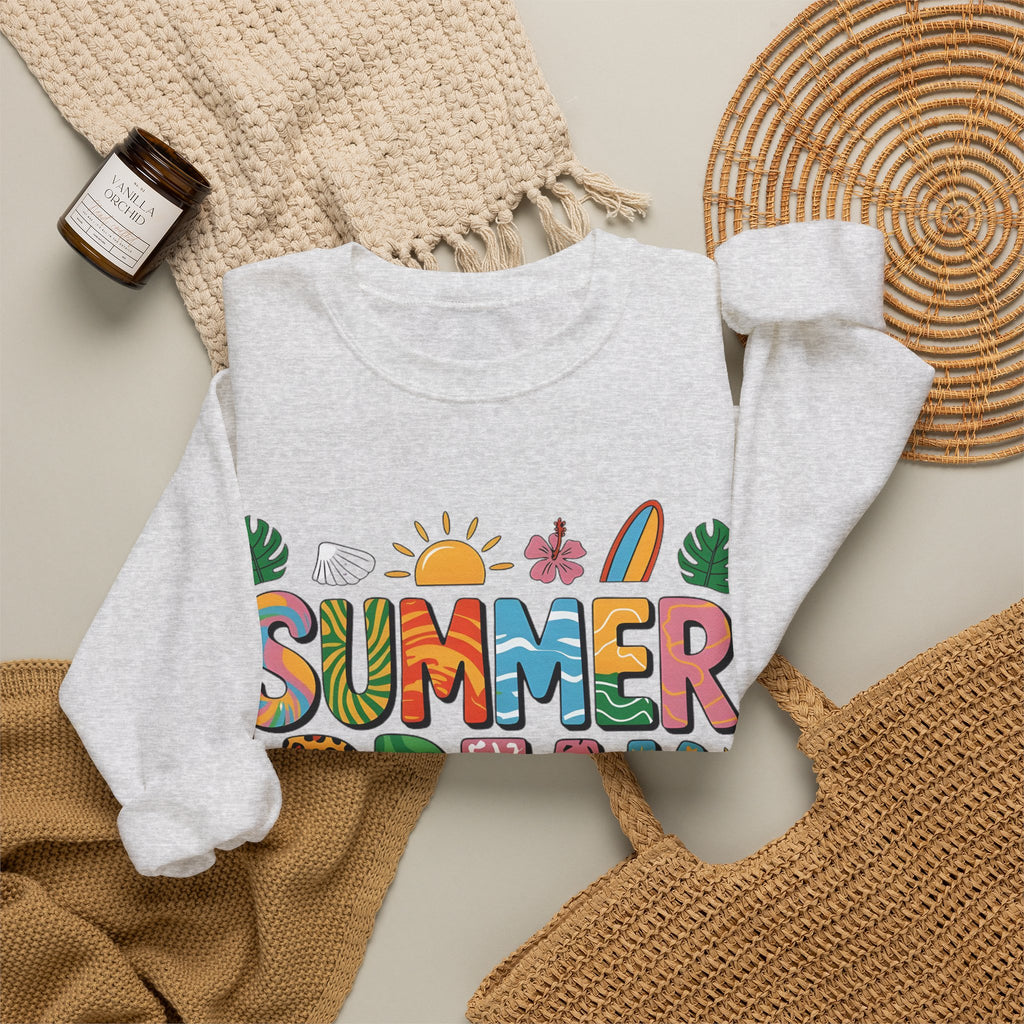 Summer Break Graphic Women's Heavy Blend Crewneck Sweatshirt