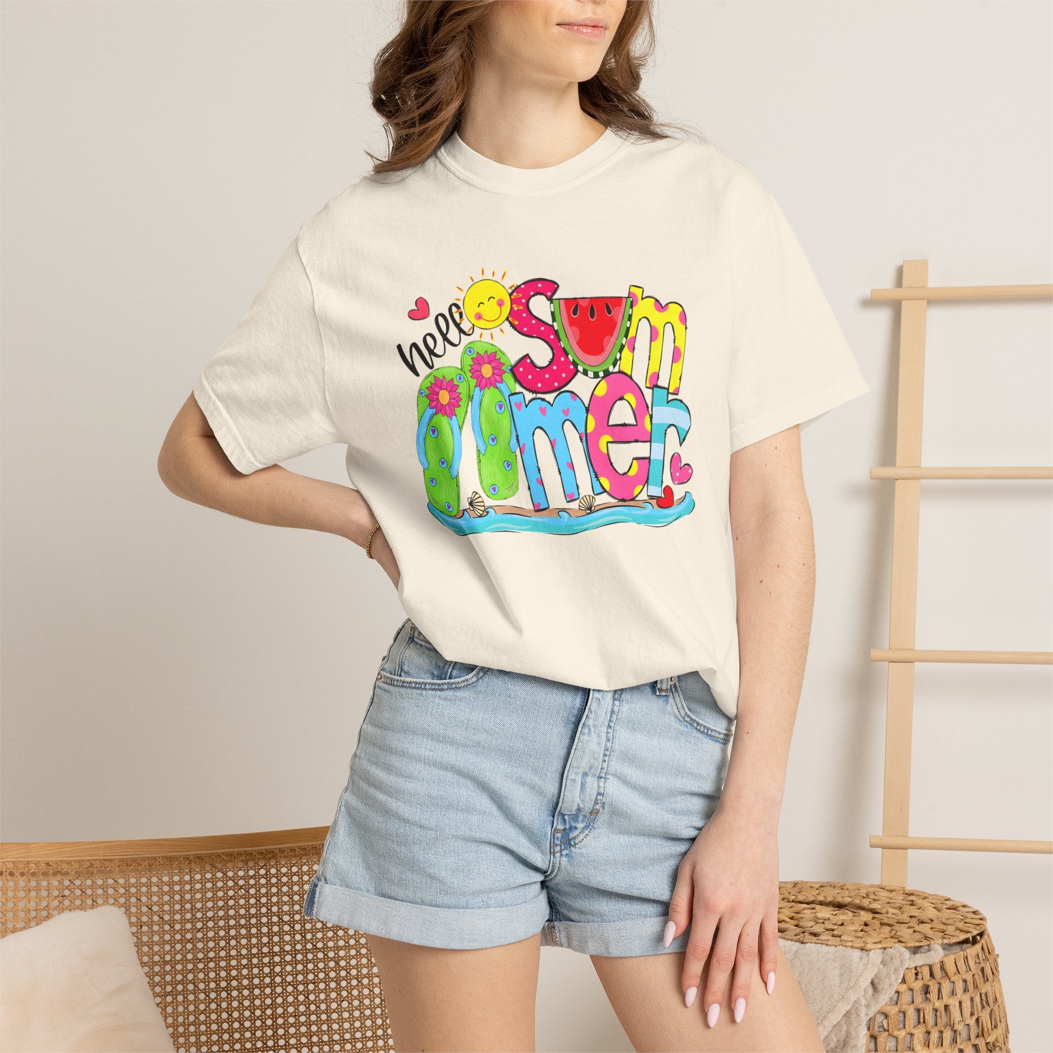 Hello Summer Women's Comfort Colors Summer T-shirt