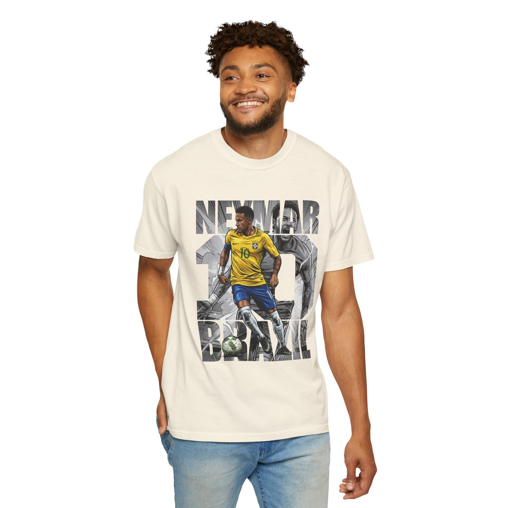 The Prince Of Santos Vintage Soccer Tribute Shirt | Brazil #10 Graphic Tee | Football Legend Fan Gift | Retro Streetwear T-Shirt