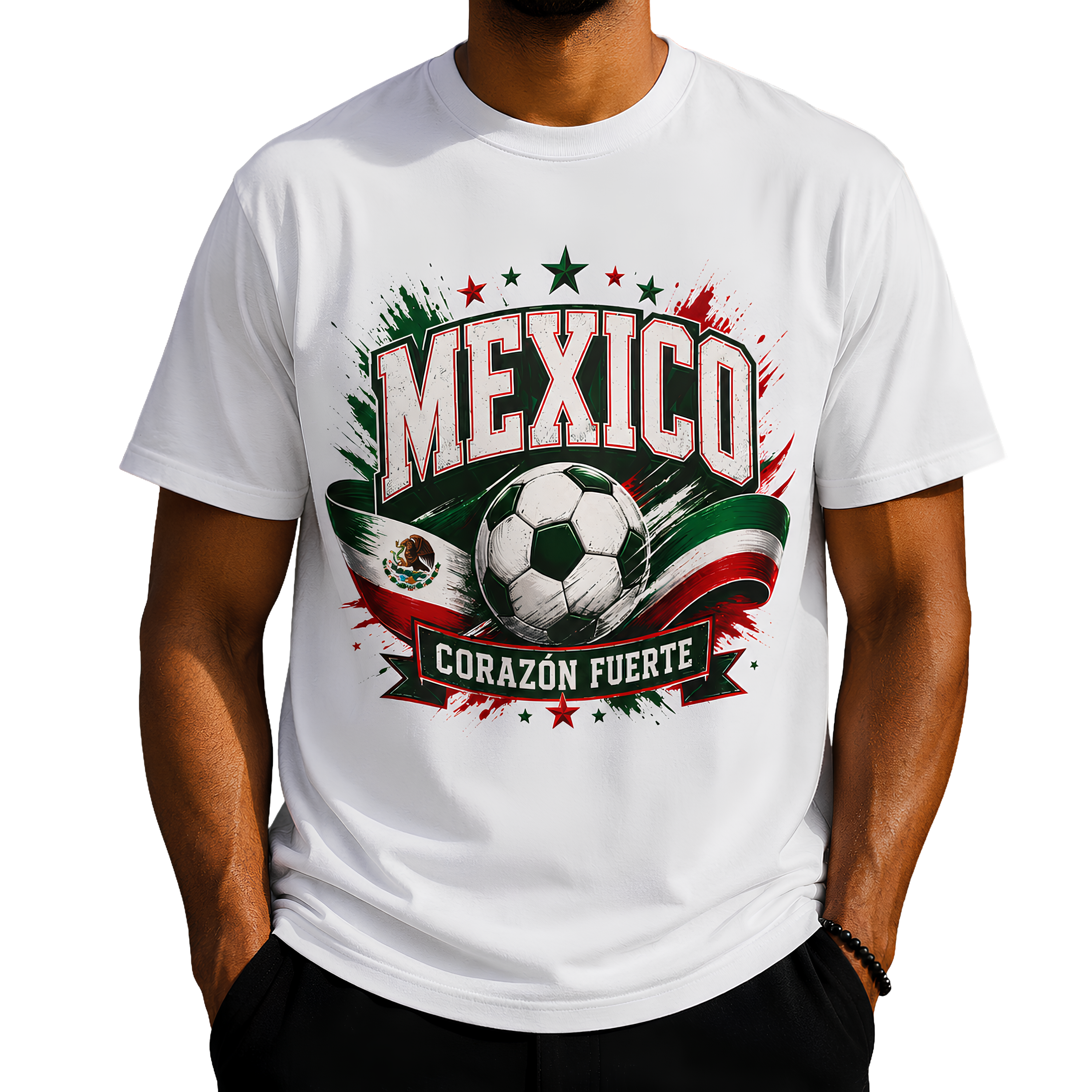 Mexico Unisex 2026 Football Supporter T-Shirt | Soccer Fan Graphic Tee | Corazón Fuerte | Matchday Apparel | Football Fan Gift | Comfort Colors Shirt