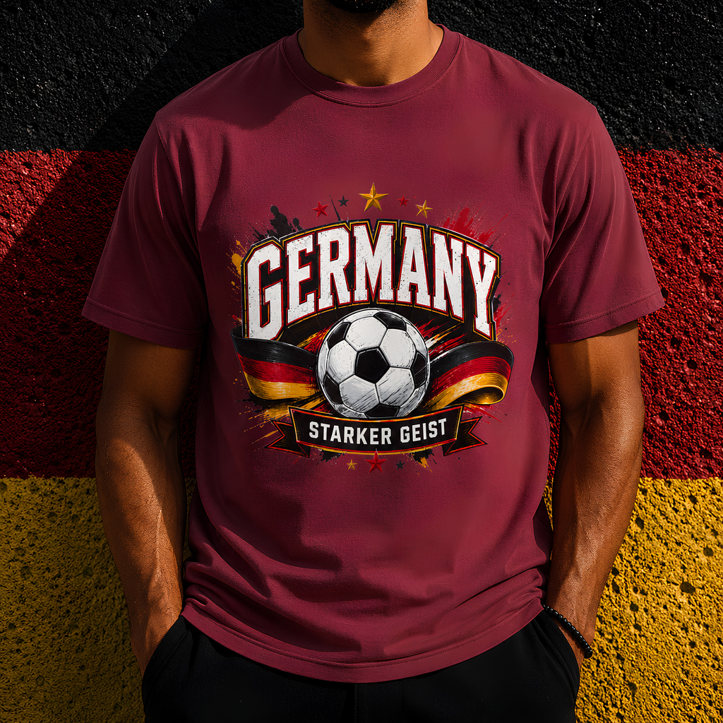 Germany Unisex 2026 Football Supporter Shirt | Starker Geist Soccer Fan Tee | Germany Matchday Apparel | Football Graphic T-Shirt | Comfort Colors Shirt