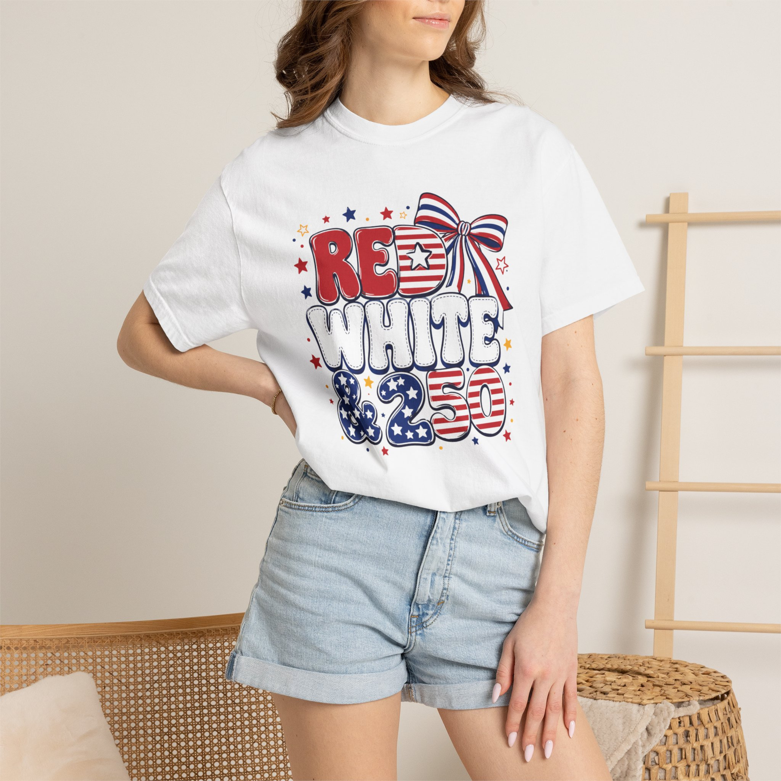 Red White & 250 Shirt | Patriotic 4th of July Shirt | Funny Fourth of July Tee | Comfort Colors Americana Graphic Tee