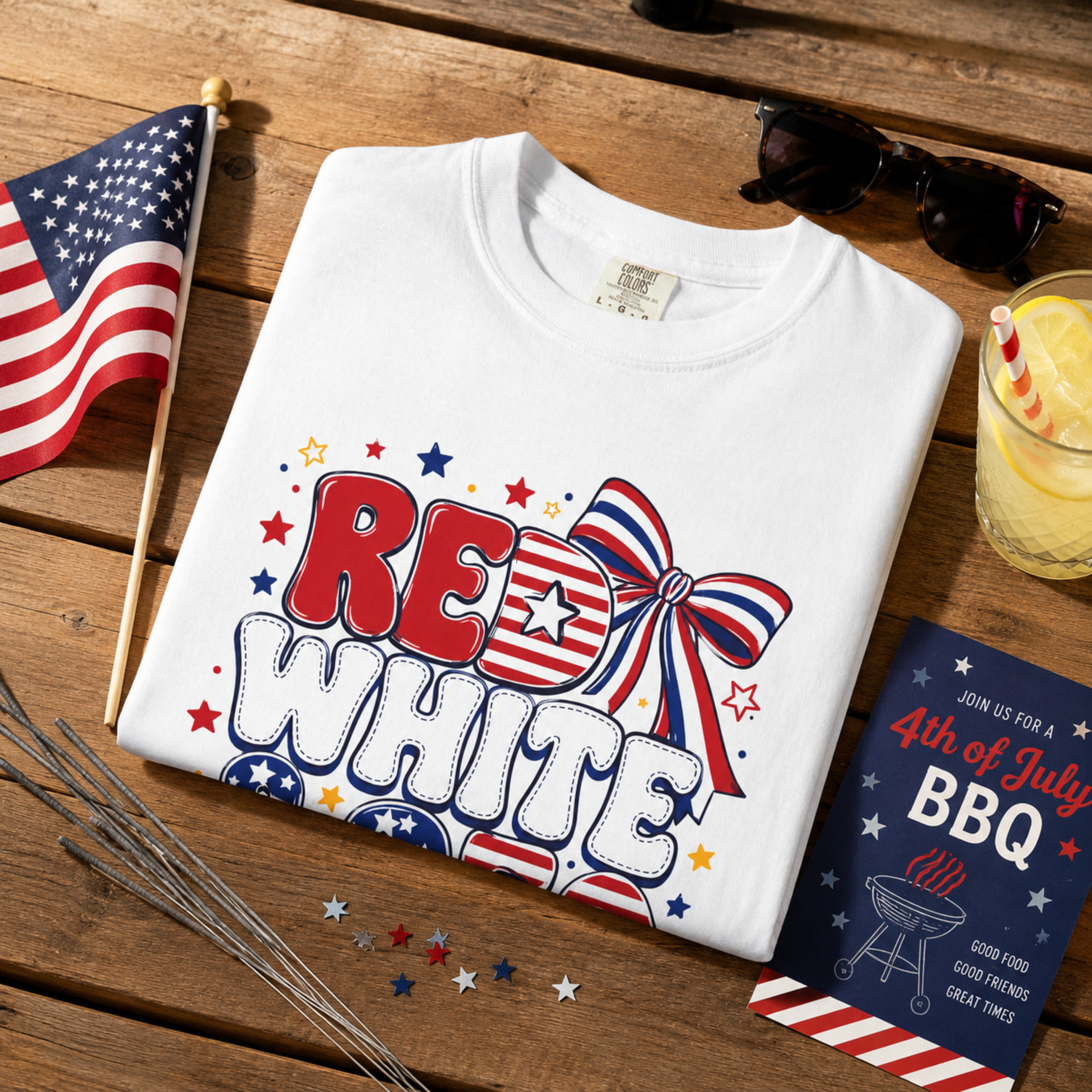 Red White & 250 Shirt | Patriotic 4th of July Shirt | Funny Fourth of July Tee | Comfort Colors Americana Graphic Tee