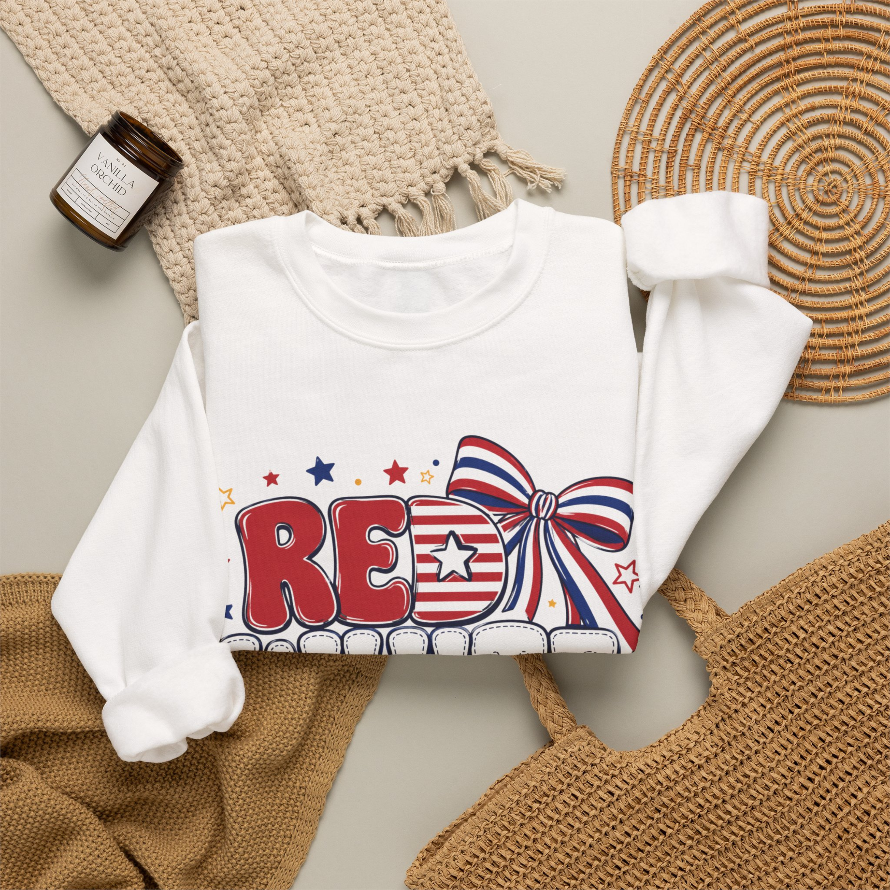 Red White & 250 Sweatshirt | Patriotic 4th of July Crewneck | America 250 Sweatshirt | Fourth of July Graphic Sweatshirt