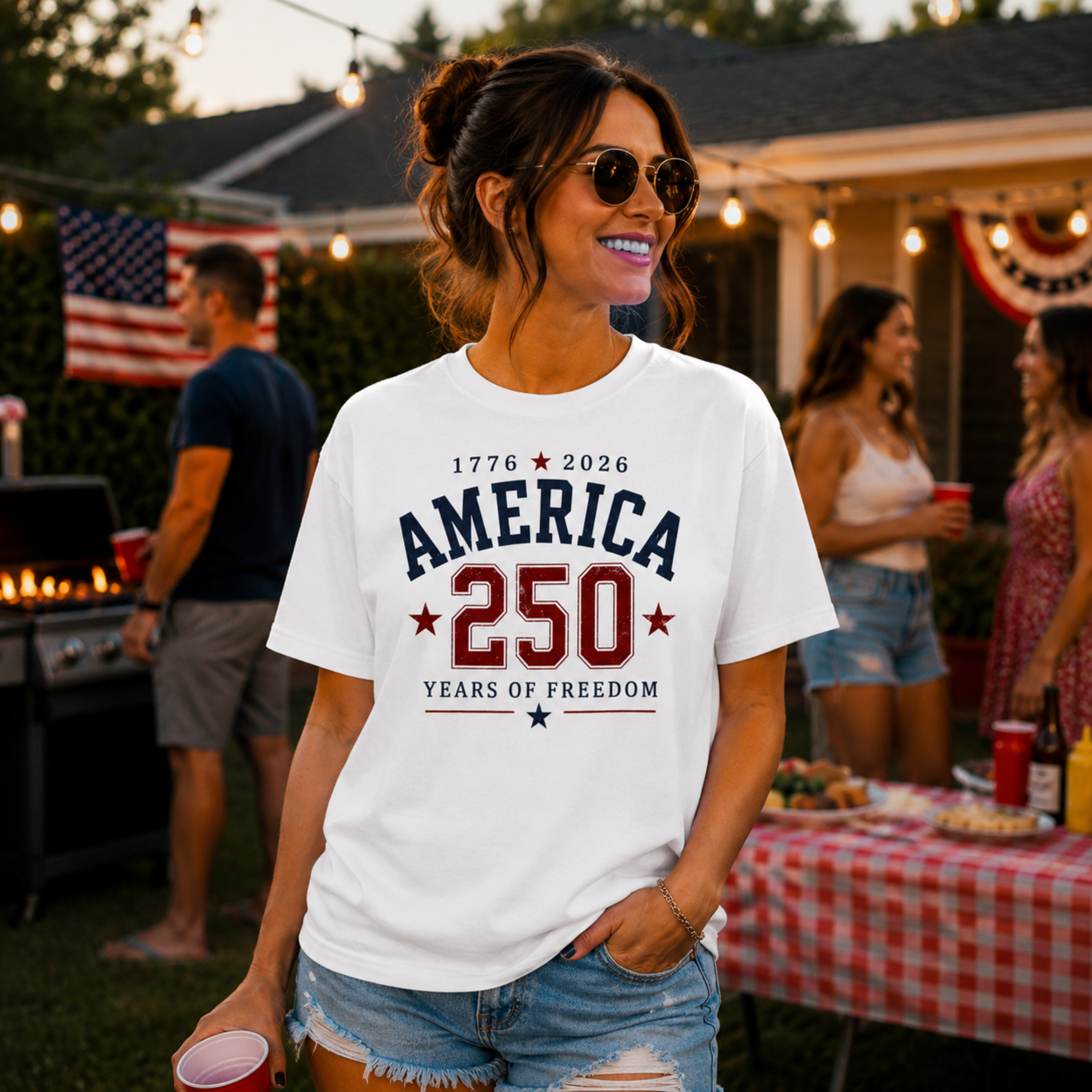 America 250 Years of Freedom Comfort Colors Shirt | Patriotic 4th of July Shirt | America 250 Tee | 1776 2026 Independence Day Shirt