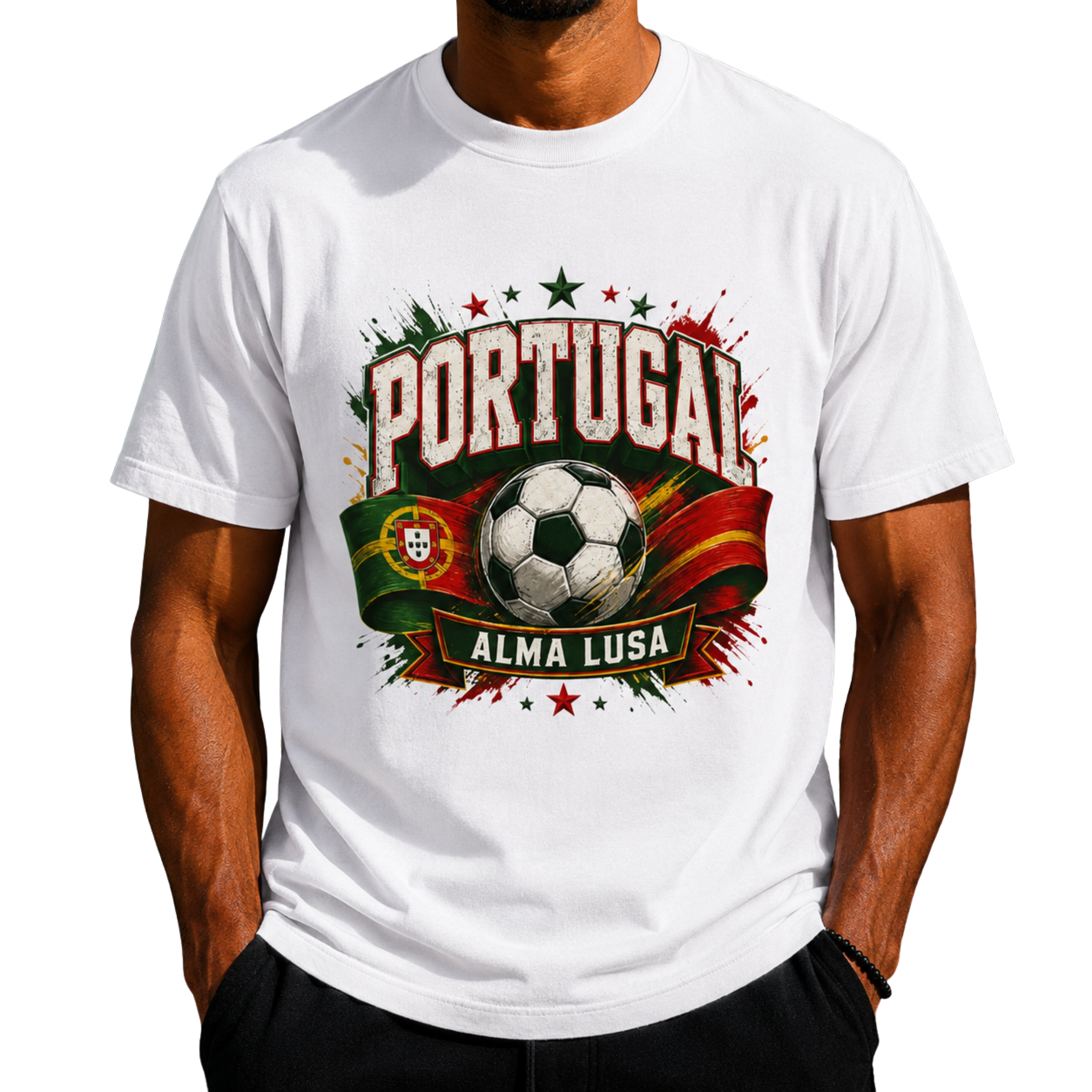 Portugal 2026 Unisex Football Fan Shirt, Portugal Football Supporter Tee, Alma Lusa Graphic Shirt, Portugal Football Gift