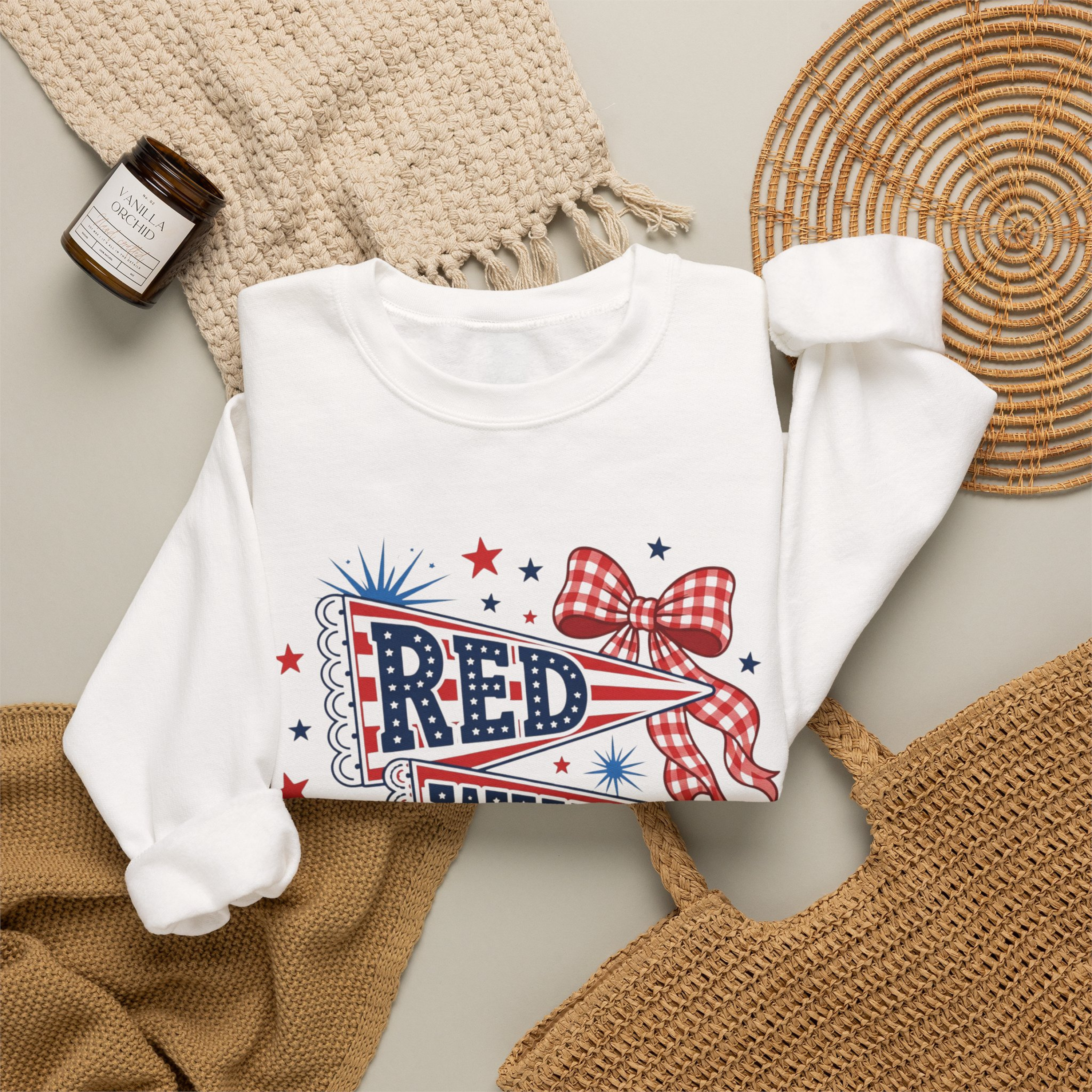 Red White & 250 Sweatshirt | Patriotic 4th of July Crewneck for Women | America 250 Sweatshirt | Cute Fourth of July Sweatshirt