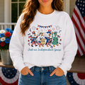 Just An Independent Goose Unisex Sweatshirt | Funny Patriotic Goose Shirt | 4th of July Goose Tee | Independence Day Goose Lover Gift