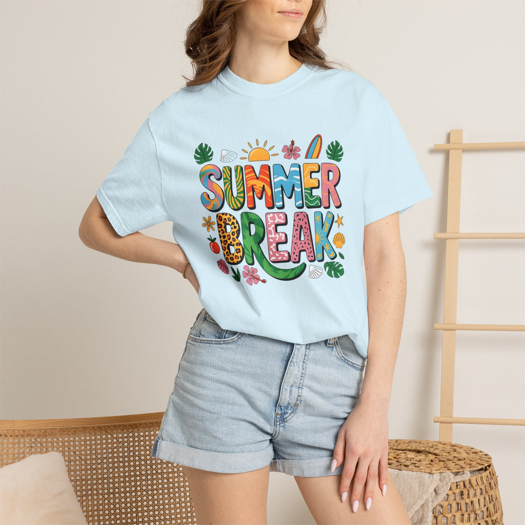 Summer Break Graphic Women's Comfort Colors T-shir