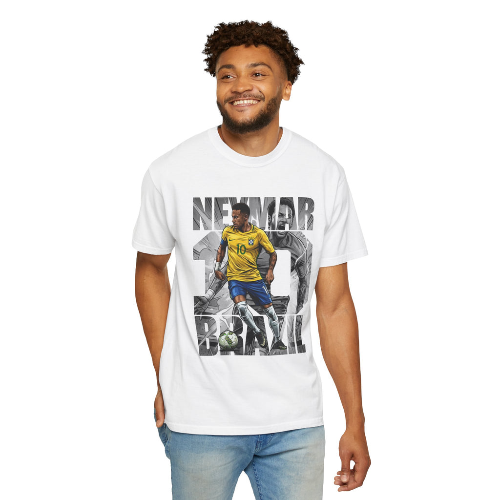 The Prince Of Santos Vintage Soccer Tribute Shirt | Brazil #10 Graphic Tee | Football Legend Fan Gift | Retro Streetwear T-Shirt
