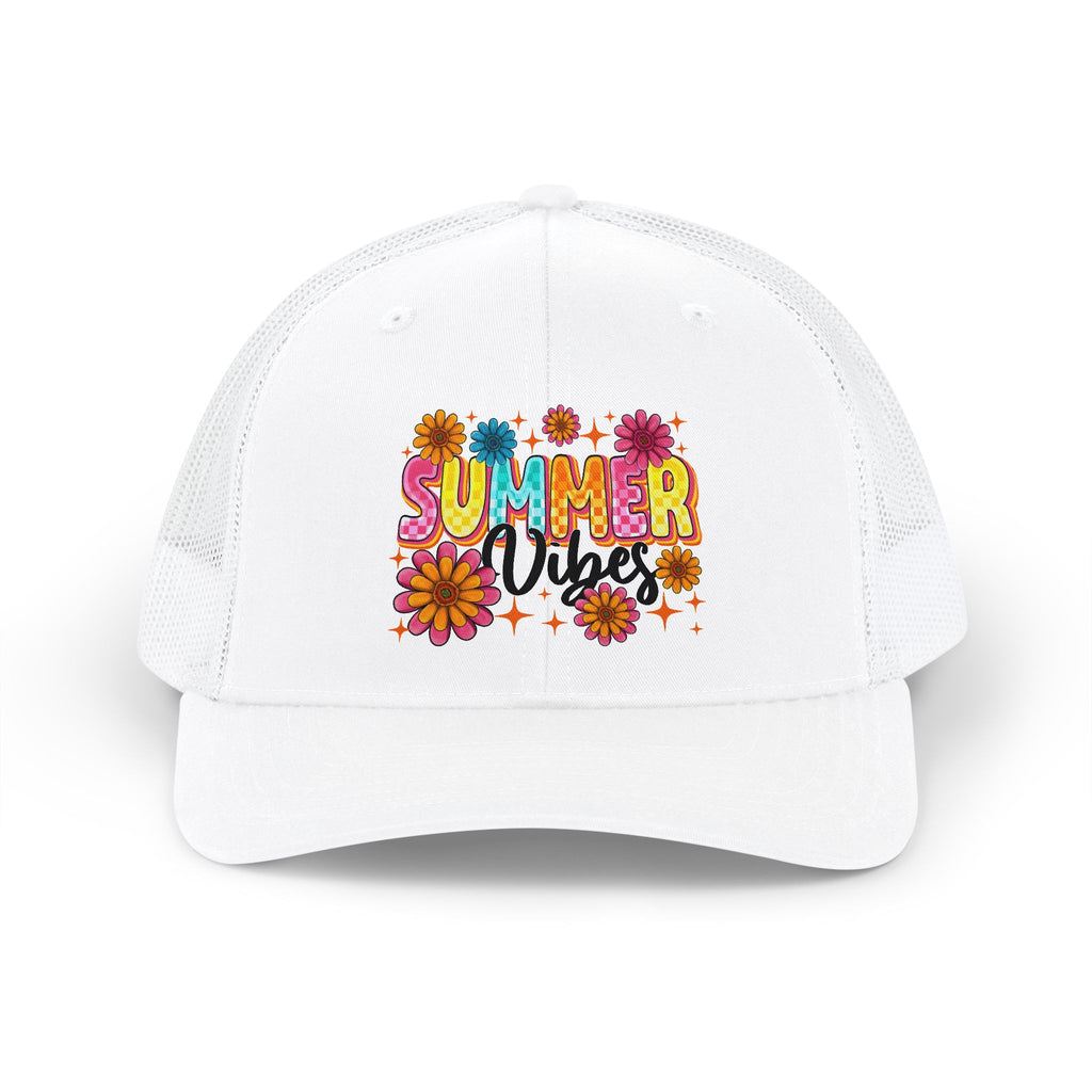 Summer Vibes Women's Snapback Trucker Cap – Adjustable Mesh Hat