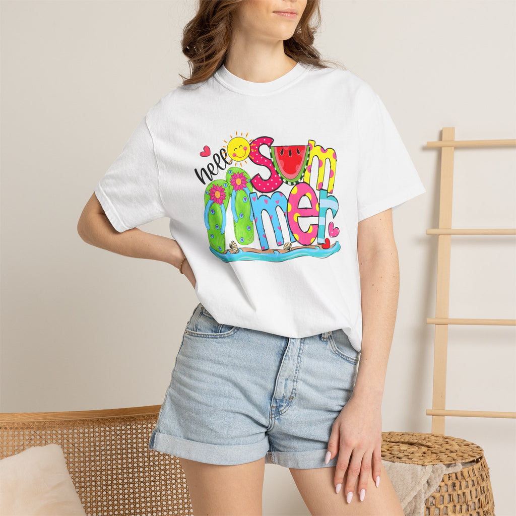 Hello Summer Women's Comfort Colors Summer T-shirt