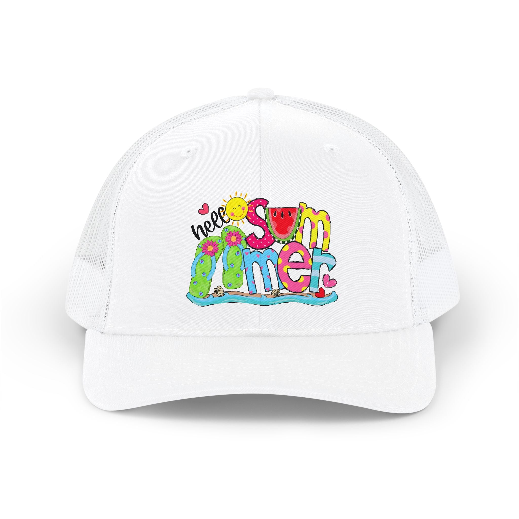 Hello Summer Women's Snapback Trucker Cap – Adjustable Mesh Hat