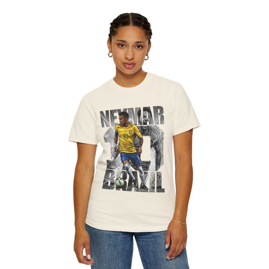 The Prince Of Santos Vintage Soccer Tribute Shirt | Brazil #10 Graphic Tee | Football Legend Fan Gift | Retro Streetwear T-Shirt